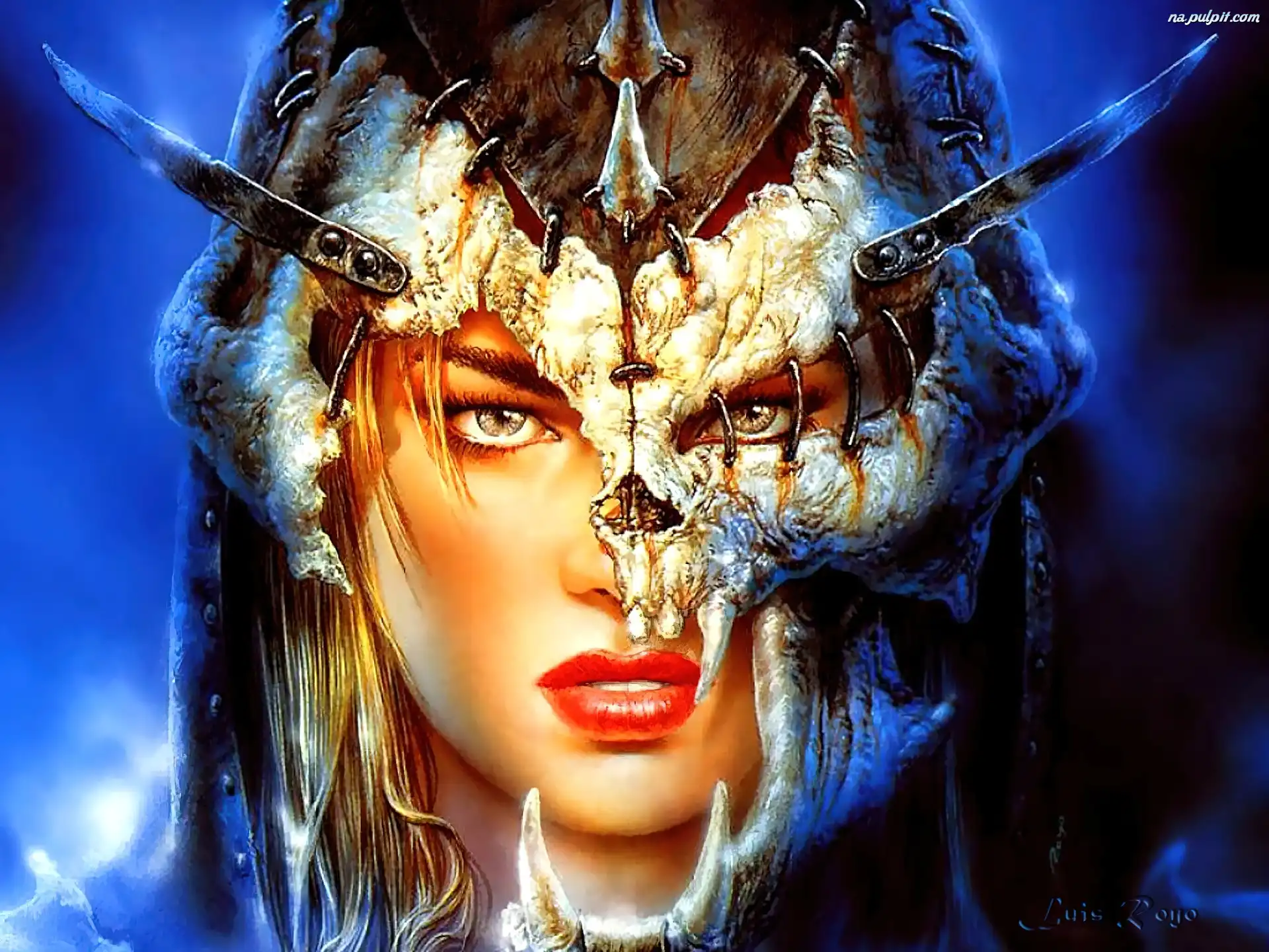 Maska, Luis Royo, Twarz Na Pulpit